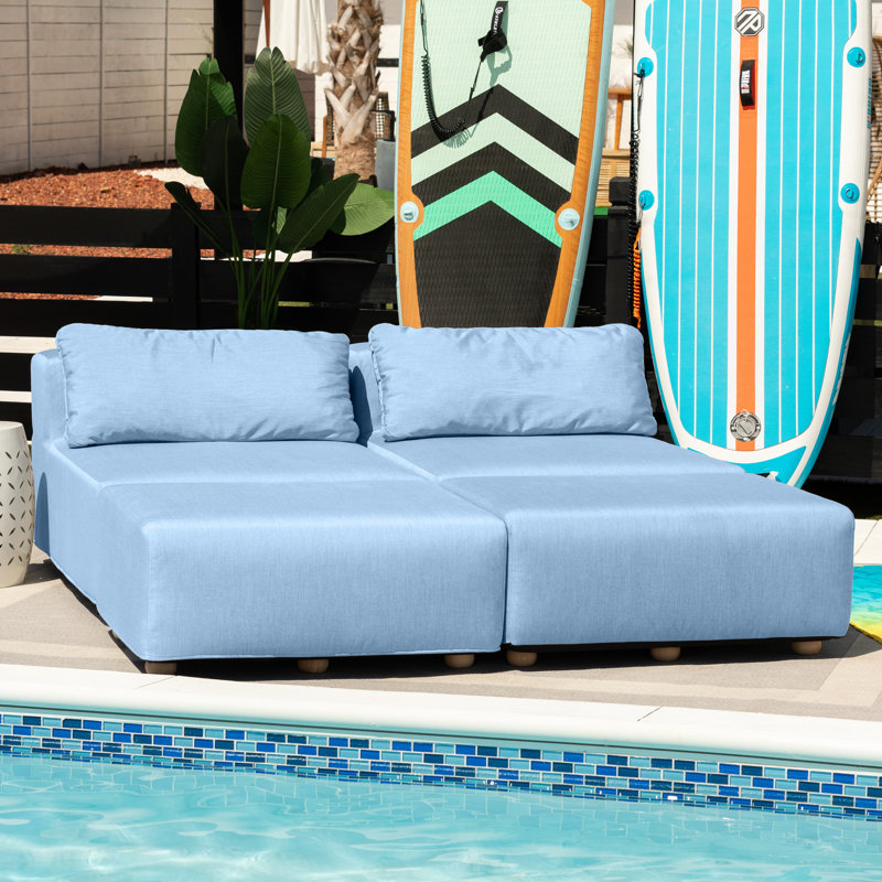 Causeuse d'extérieur Jaxx Vada, Bleu
