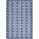 Holden Wool Chevron Area Rug in Navy/Light Blue/White