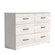 Arkia 6 Drawer 47'' W Dresser- Dusty Gray 