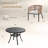 4 Person Patio Dining Set With PE Rattan Woven Chairs-672891618-672891616-672891622