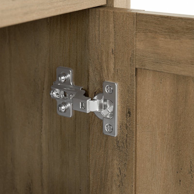 Armoire de rangement à 5 tablettes Pernell, Pin récupéré