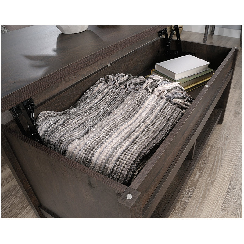 Domen Modern Lift-top Coffee Table, Dark Brown