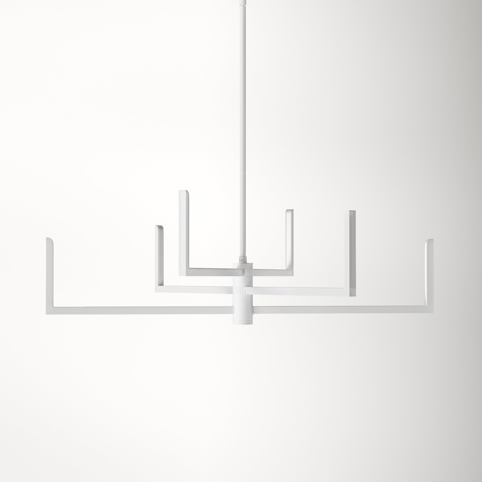 Lolita 6 - Light Dimmable LED Chandelier, Satin White