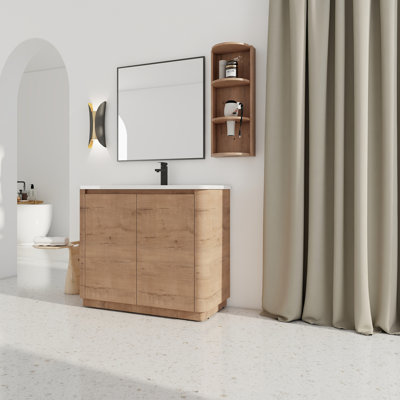 40'' Freestanding Bathroom Vanity with Ceramic Sink
