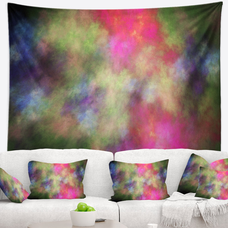 Tapisserie bleu ciel starry abstract, H 50 po x l 60 po