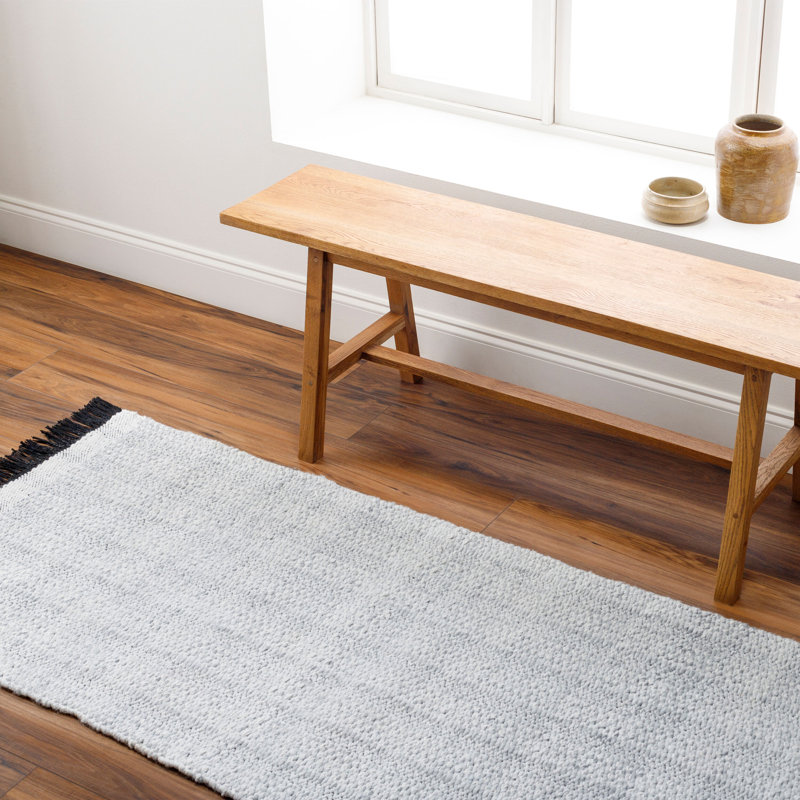 Striped Indoor / Outdoor Rug, Runner 2'6" x 8', Gray