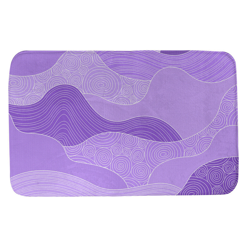 Tapis pour salle de bain Mcguigan, l 17 po x L 24 po, Mauve