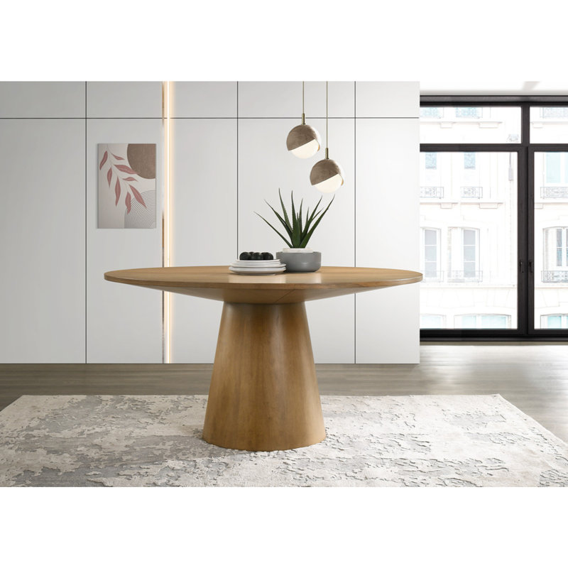 Table de salle à manger Jasper Ebony, H 31 po x L 42 po x l 42 po, Brun