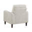 Ensemble de canapé transitionnel 3 pièces en taupe avec revêtement en chenille et causeuse-132500657