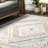 Acacia Raised Diamond Tasseled Area Rug-1662044032