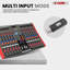 Console de mixage Bluetooth à 5 canaux avec table de mixage audio à 5 canaux et console de mixage Bluetooth avec retard de répétition + 48V
