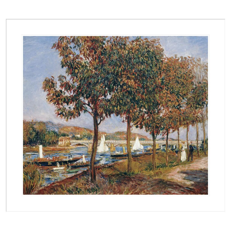 «The Bridge at Argenteuil» par Pierre-Auguste Renoir, impression giclée encadrée, H 33,5 po x l 37,83 po