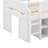 Full Size Loft Bed With Storage Cabinet & Chalkboard Panel-1445725171
