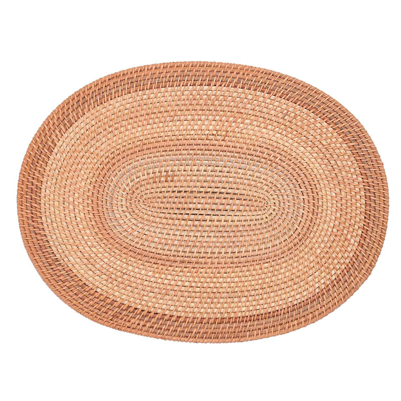 Temple Meads No Pattern Oval Placemat