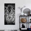 Tigre bleu sur toile-82396671