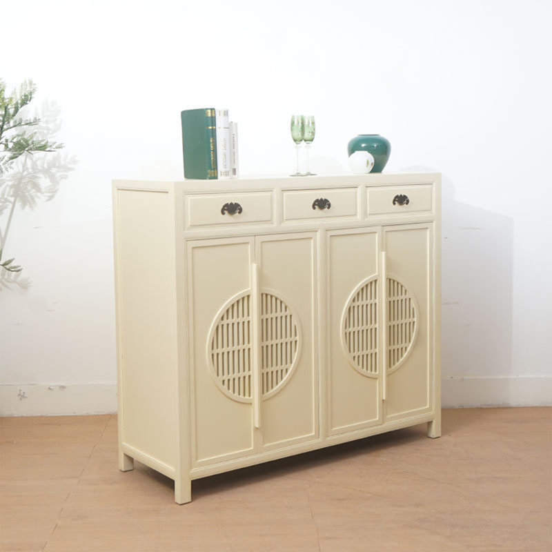 Nouveau meuble décoratif à portes grillagées de style chinois