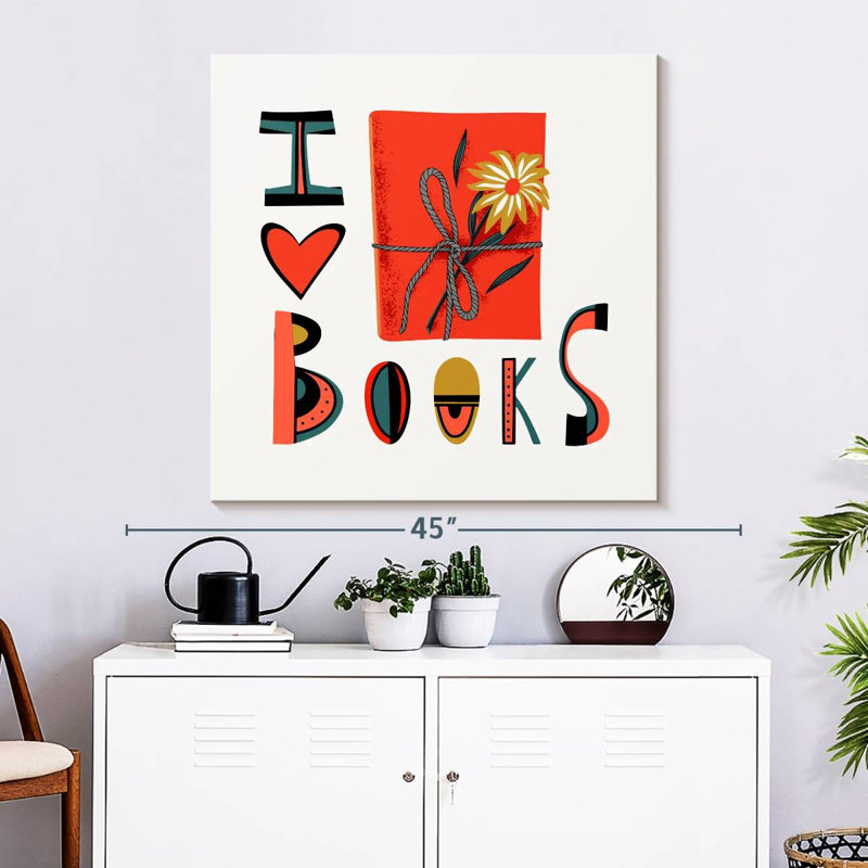 Senne - J'aime les livres, H 33 po x l 33 po