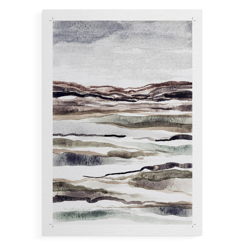 «Mute Earth Layers II», impression sur toile seulement - non encadrée, H 18 po x l 12 po