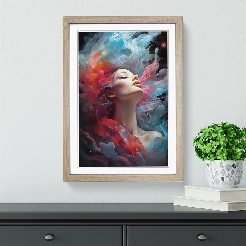 Galaxy Modern - Framed Print, Oak Framed, 46cm H x 34cm W