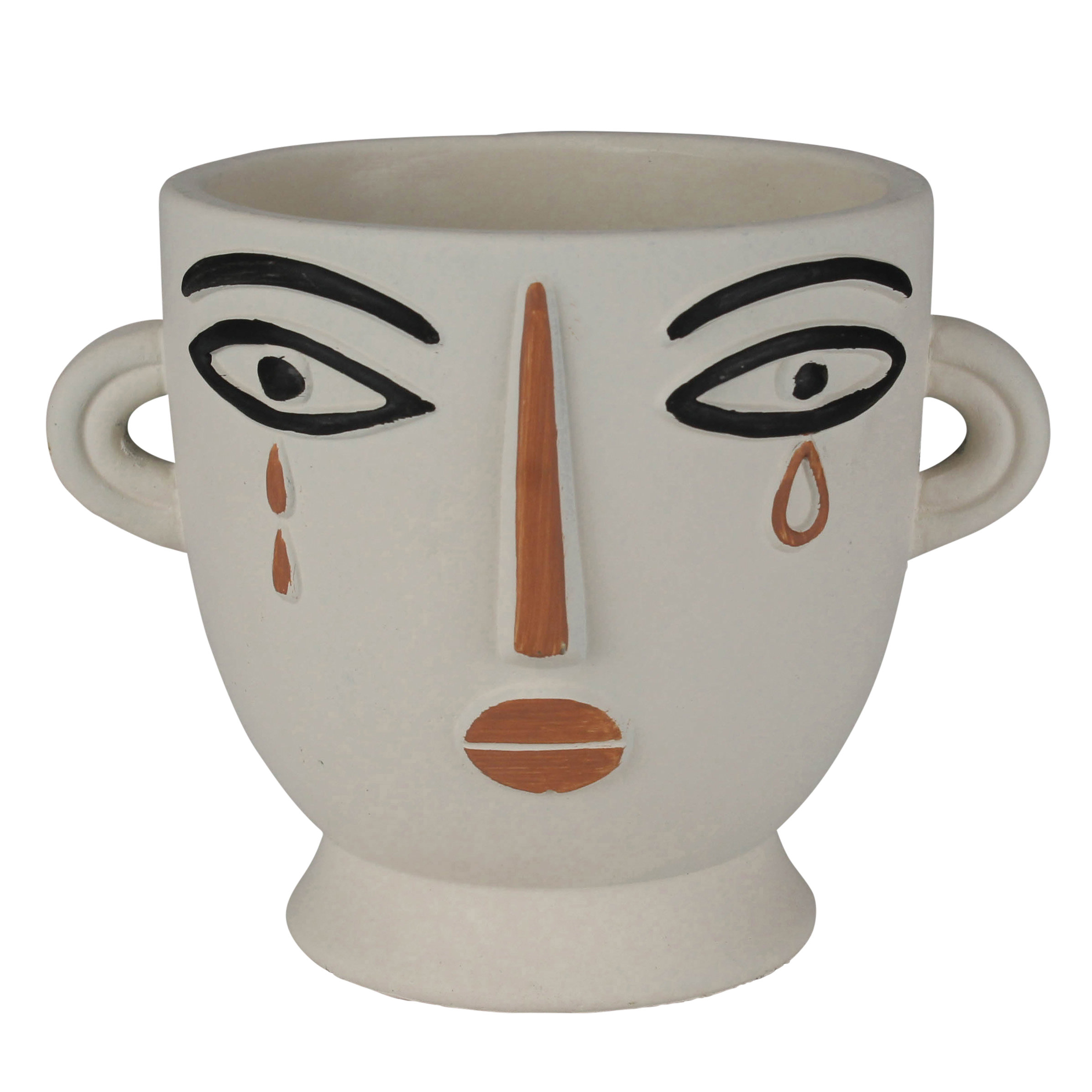 Bungalow Rose Happy Sad Tears Cachepot | Wayfair