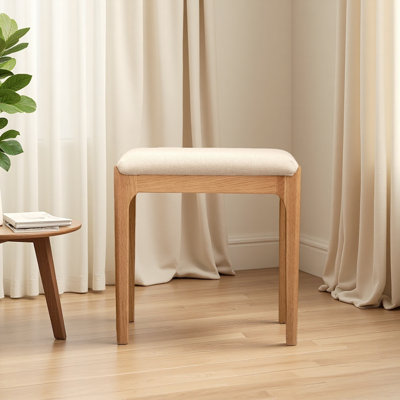 Solid Wood Bedroom Vanity Stool