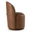 Chaise pivotante en cuir Benbow