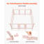 Dog Whelping Box with Window Transparent Playpen for X-Large Dog 60x59x23 in