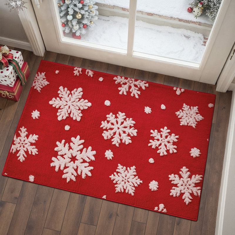 Tapis d'intérieur Frost Christmas, Rectangulaire 2 pi x 3 pi