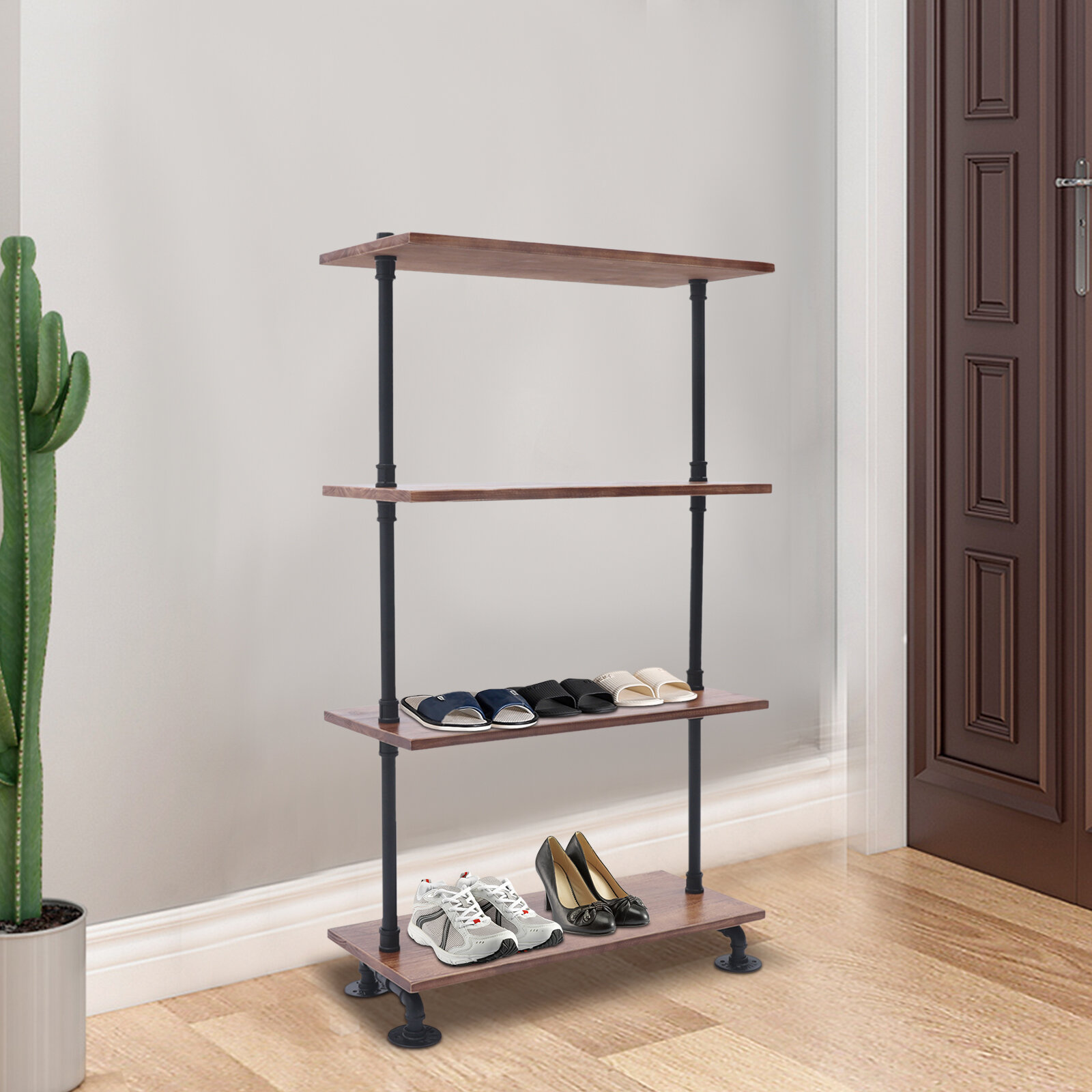 Shoe Rack with 3 Shelves, 3-Tier Shoes Organizer, Saving Storage