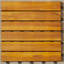 12 po x 12 po en bois manufacturé + titre en bois manufacturé brun
