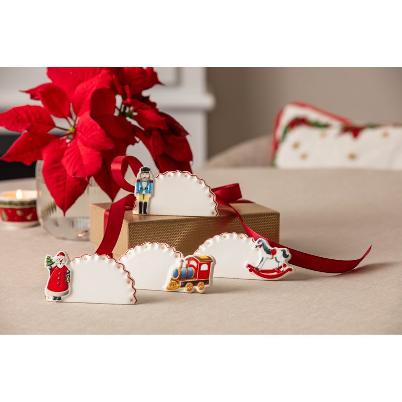 Villeroy & Boch Toy's Delight Christmas Collection, Place Cards, Set of 4