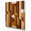 "Abstract Shapes 95", art mural sur toile brune