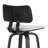 Khymari Modern Swivel Counter or Bar Height Armless Bar Stool in Fabric, Wood, and Metal-1441246939