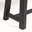 Banc d'extérieur en bois d'acacia, finition gris sablé et noir