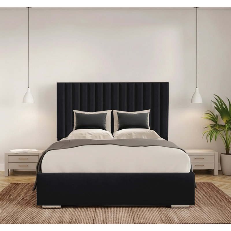 Celetha Bed Frame, Black, Double (4'6)