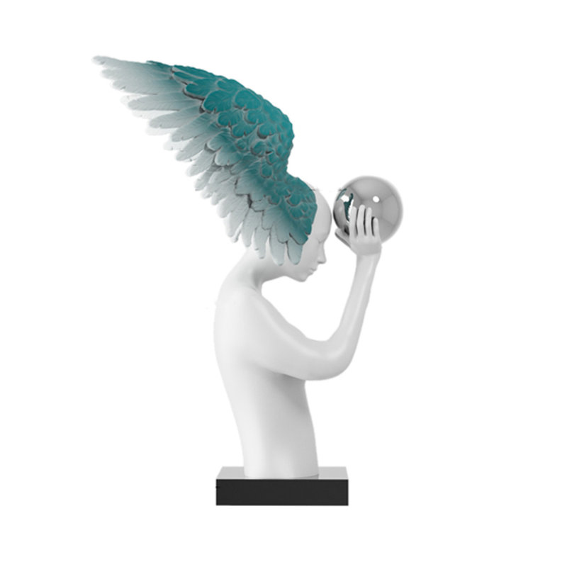 Ornement sculpture moderne Modern Art, Blanc
