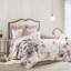 Édredon très grand - rosé 8 pièces en coton avec broderie et coussins décoratifs pour chambre à coucher