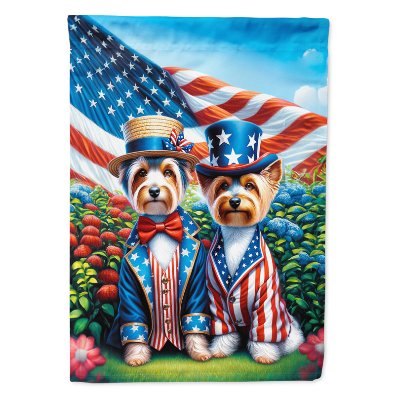 Drapeau All American Garden, Terrier à poil soyeux