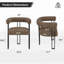 Ensemble de 2 fauteuils de salle à manger rembourrés-1853057587