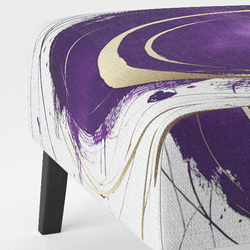Fauteuil de chambre Gold Glamour, Or/mauve