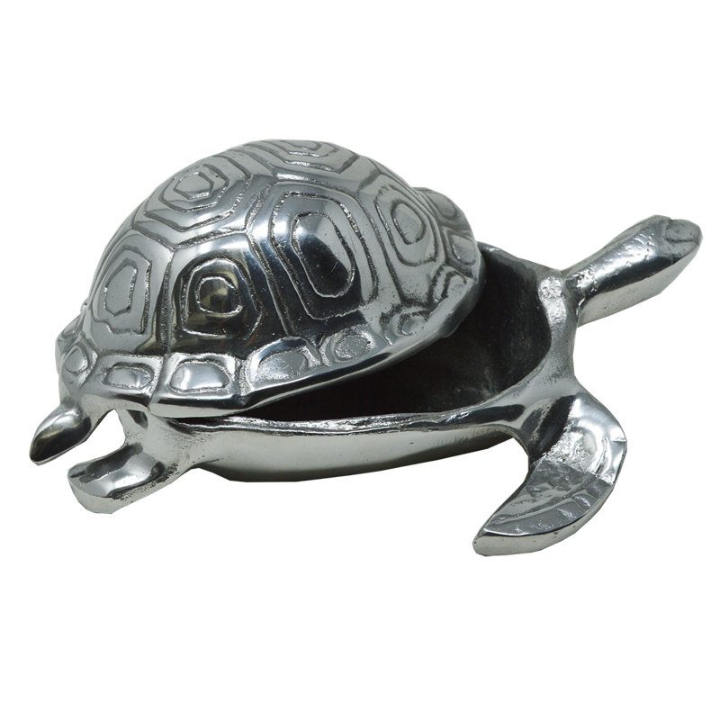 Pewter Turtle Trinket Box