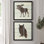 Woodland Moose - ensemble de 2 reproductions d'art graphique