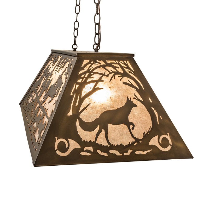 Rustic Lodge 6 - Light Pendant, 22" - 44" H x 33" W x 17" D