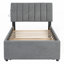 Lit plateforme tapissier avec lit gigogne Teddy Durable-276979941-276979962