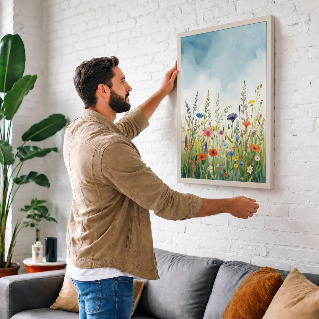 Wildflower Meadow Botanical - Wrapped Canvas