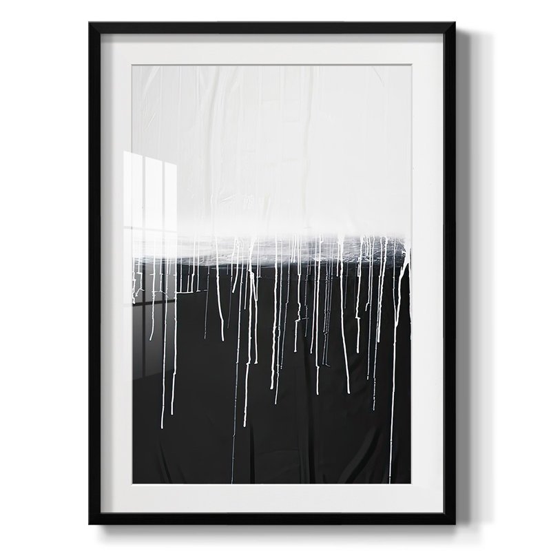 Coalescence imprimée - impression encadrée, H 28,5 po x l 20,5 po, Noir
