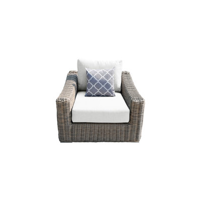 Chaise de patio avec coussins Dejonae