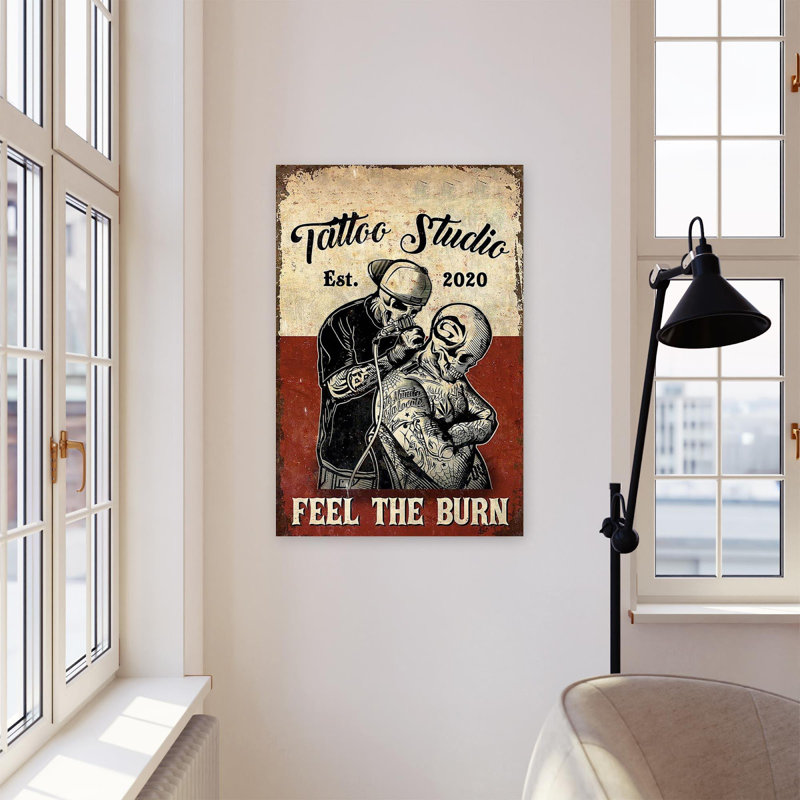 «Tiger Studio Feel The Burn», reproduction d'art graphique sur toile tendue, H 36 po x l 24 po x P 1,25 po