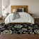 Premium Machine Washable Prisco Black Rug