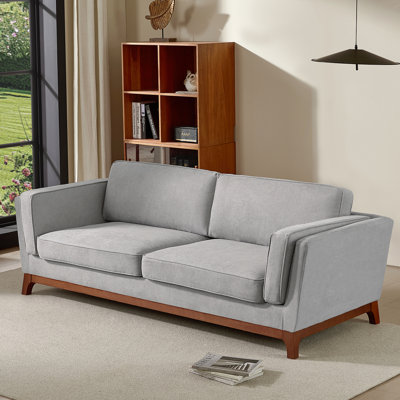 82" Upholstered Modern Square Arm Sofa